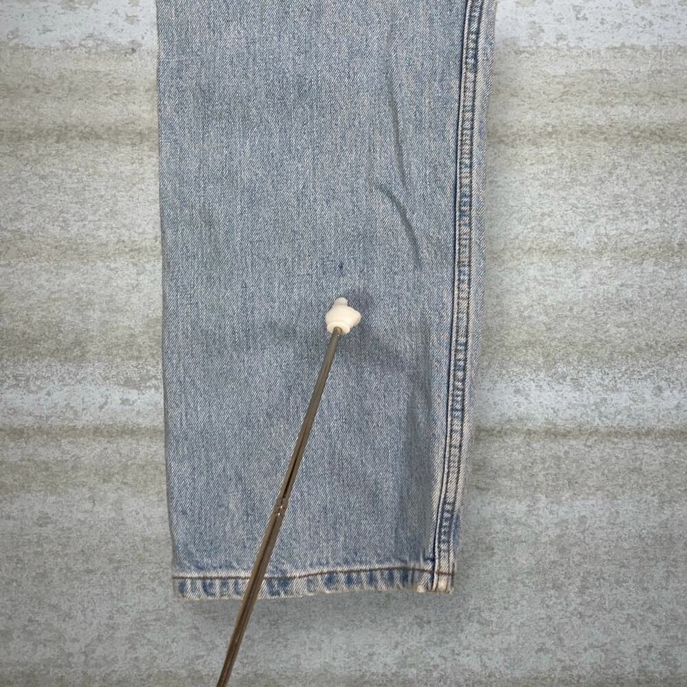 Vintage 90s Levis Jeans 505 36x30 Regular Straight Leg Fit Light Wash Cotton - Picture 7 of 7